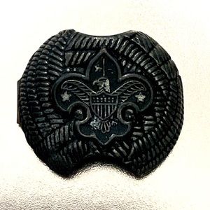 Vintage Boy Scout tie bolo scarf slide